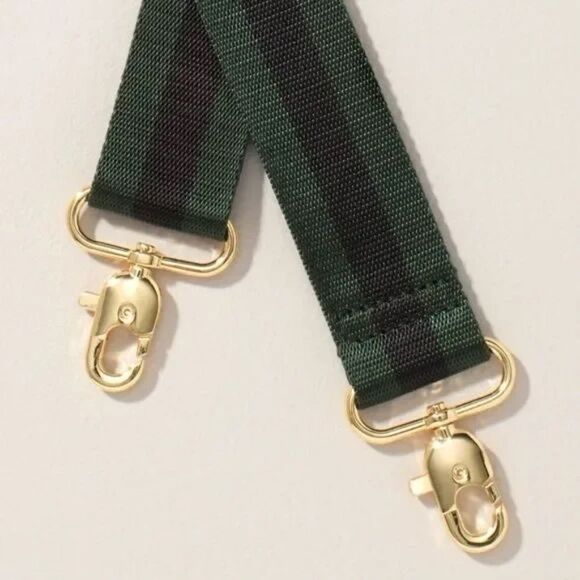 🎃 stella & dot ~ gold hunter green navy ~ adjustable bag strap - Picture 5 of 9